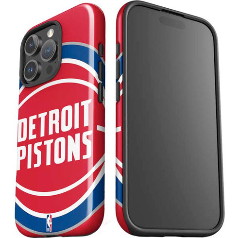 NBA Detroit Pistons Large Logo iPhone 16 Pro Impact Case